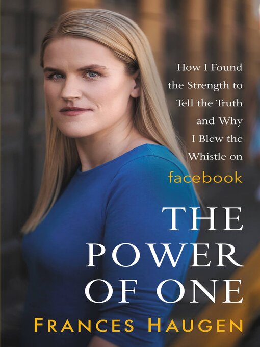 Title details for The Power of One by Frances Haugen - Wait list